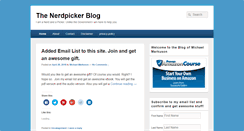 Desktop Screenshot of nerdpicker.com